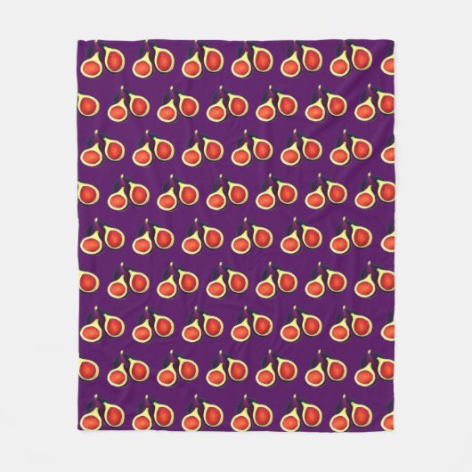 Couverture Polaire Figues violettes frites Ripe frites Fruit Fig Tree (Devant)