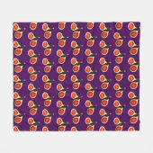 Couverture Polaire Figues violettes frites Ripe frites Fruit Fig Tree (Devant (Horizontal))