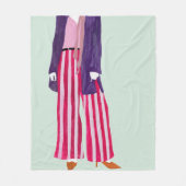 Couverture Polaire Figure de mode debout - Pantalon rayé (Devant)