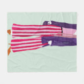 Couverture Polaire Figure de mode debout - Pantalon rayé (Devant (Horizontal))