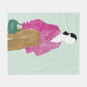 Couverture Polaire Figure de mode debout - Pointe Polka haut (Devant (Horizontal))