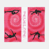 Couverture Polaire Figure Patinage Cerise Swirl Fleece Blanket (Devant (Horizontal))