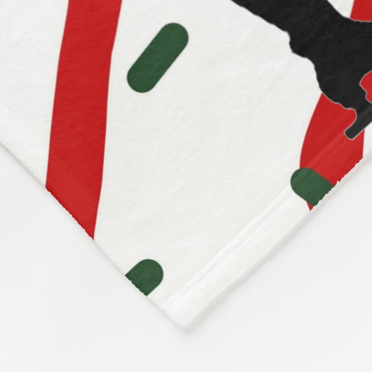 Couverture Polaire Figure Patinage Noël Parsemer Rouge Blanc (Coin)