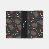 Couverture Polaire Filets noirs nommés faits sur commande de galets (Devant (Horizontal))