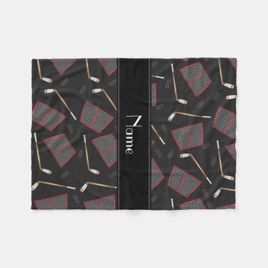 Couverture Polaire Filets noirs nommés faits sur commande de galets (Devant (Horizontal))