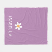 Couverture Polaire Fille au nom de Daisy Cozy Violet (Devant (Horizontal))