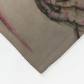 Couverture Polaire fille aux cheveux de ruche priant (Coin)