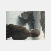 Couverture Polaire Fille avec des nuages (Devant (Horizontal))