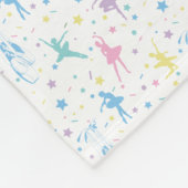 Couverture Polaire Fille Ballerina Danseuse - Motif de ballet (Coin)