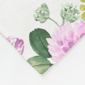 Couverture Polaire Fille Bébé Eléphant Avec Fleurs Roses Douces (Coin)