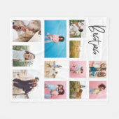 Couverture Polaire Fille besties 20 photo meilleur ami moderne simple (Devant (Horizontal))