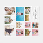 Couverture Polaire Fille besties mult photo meilleur ami moderne simp (Devant (Horizontal))