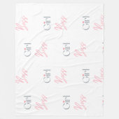 Couverture Polaire Fille Boss Word Texte Fille Design (Devant)