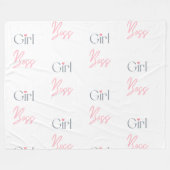 Couverture Polaire Fille Boss Word Texte Fille Design (Devant (Horizontal))