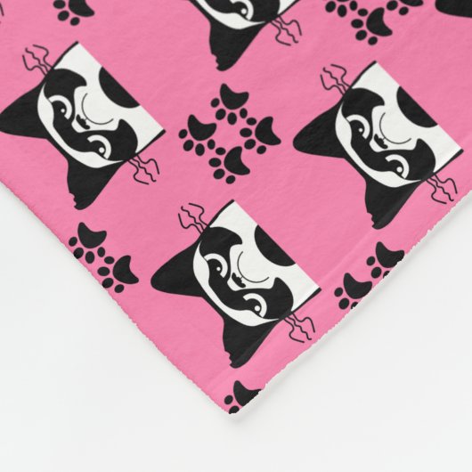 Couverture Polaire Fille Chat Feline Amateurs Propriétaires Animaux (Coin)