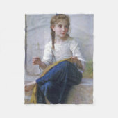 Couverture Polaire Fille coudre, Bouguereau (Devant)