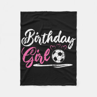 Couverture Polaire Fille d'anniversaire cool de football