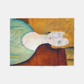 Couverture Polaire Fille dans une blouse verte, Modigliani (Devant (Horizontal))