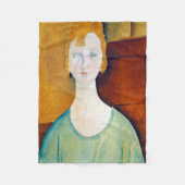Couverture Polaire Fille dans une blouse verte, Modigliani (Devant)