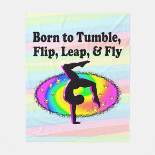 COUVERTURE POLAIRE FILLE DE GYMNAST EN FLIPPING