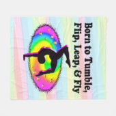 COUVERTURE POLAIRE FILLE DE GYMNAST EN FLIPPING (Devant (Horizontal))