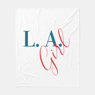 Couverture Polaire Fille de L. A. Los Angeles Minimaliste Moderne Sim