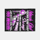 Couverture Polaire Fille de la Marche des Femmes Citation de Faits Dr (Devant (Horizontal))