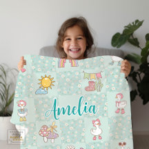 Fille de l'oie idiote Design sarcelle verte