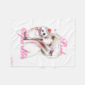 Couverture Polaire Fille de petit gâteau (Devant (Horizontal))