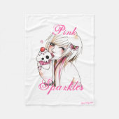 Couverture Polaire Fille de petit gâteau (Devant)