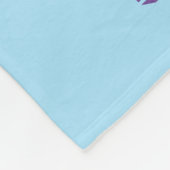 Couverture Polaire Fille de volley-ball rose, bleu, violet (Coin)