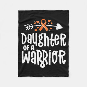 Couverture Polaire Fille d'un don de guerrier Famille Leucémie Cancer