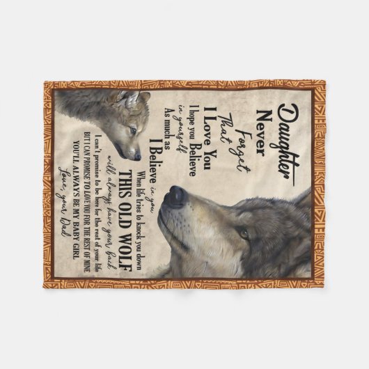 Couverture Polaire Fille Et Père Blanket (Devant (Horizontal))