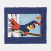 Couverture Polaire Fille flexible de ski de Pin- d'insecte (Devant (Horizontal))