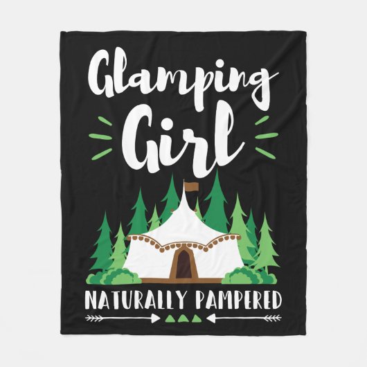 Couverture Polaire Fille Glamping Pampered (Devant)