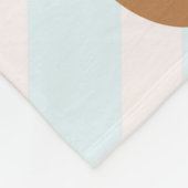 Couverture Polaire Fille mignonne de pain d'épice de biscuit (Coin)