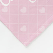 Couverture Polaire Fille mignonne nommée faite sur commande de chiot (Coin)