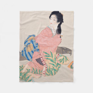 Couverture Polaire Fille Miyuki (Belle Dame Japonaise) (Asiatique)