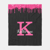 Couverture Polaire Fille Noir Hot Rose Parties scintillant Drivers No (Devant)