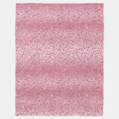 Couverture Polaire Fille Parties scintillant rose Leopard Ombre (Devant)