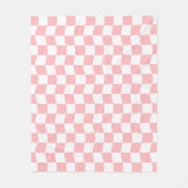 Couverture Polaire Fille Pastel rose blanc Verre Motif (Devant)