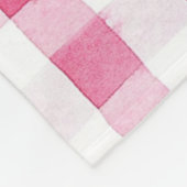 Couverture Polaire Fille Pink Plaid Stripes Noël (Coin)