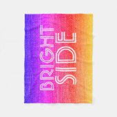 Couverture Polaire Fille Retro Arc-en-ciel brillant côté heureux (Devant)