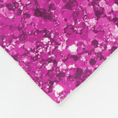 Couverture Polaire Fille rose brillante Parties scintillant (Coin)
