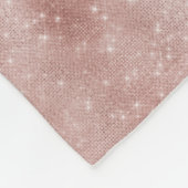 Couverture Polaire Fille Rose Gold Glam Diamond Sparkle Monogramme No (Coin)