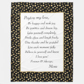 Couverture Polaire Fille Sois Heureuse (Devant)