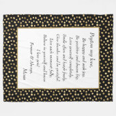 Couverture Polaire Fille Sois Heureuse (Devant (Horizontal))