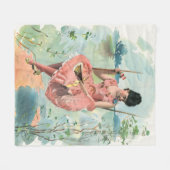 COUVERTURE POLAIRE FILLE SUR UN DESIGN SWING VINTAGE (Devant (Horizontal))