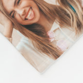 Couverture Polaire Fille violet 16 photo meilleur ami moderne simple (Coin)