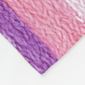 Couverture Polaire Fille violet rose rose rouge rayures Noël (Coin)